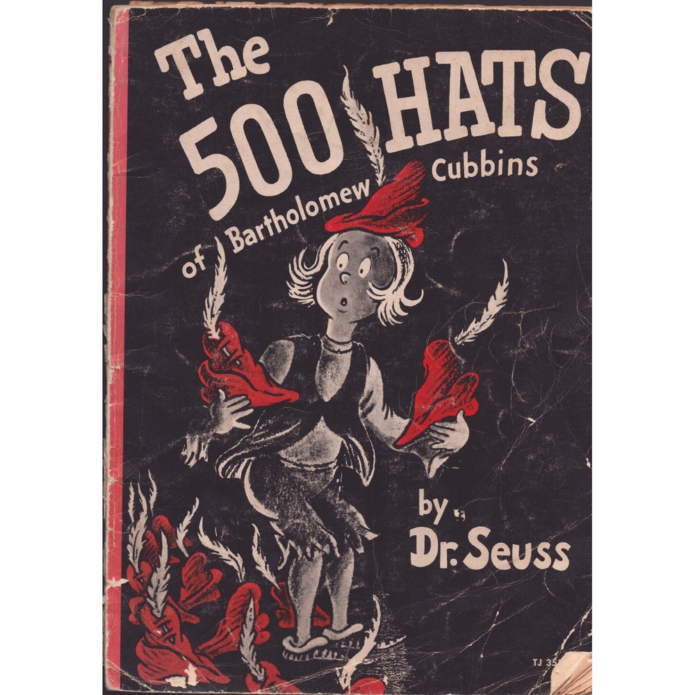 The 500 Hats of Bartholomew Cubbins Dr Seuss Scholastic Paperback Book - Picture 1 of 3
